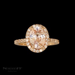 Padparascha Sapphire Engagement Ring