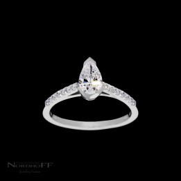 Pear Shape Diamond Engagement Ring