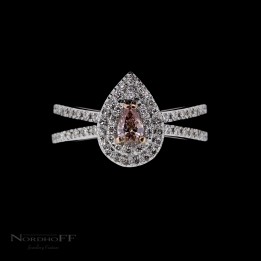 Argyle Pink and White Diamond Engagement Ring