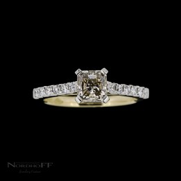 Rare Radiant Australian Diamond Engagement Ring