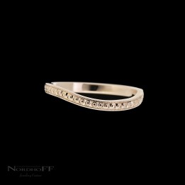 Rose Gold Hand Engraved Fitted Wedding Ring