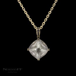 Custom Cut Quartz Pendant