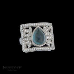 Tourmaline and Diamond Dress Ring