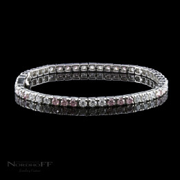 Argyle Pink and White Diamond Tennis Bracelet