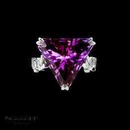 Amethyst and Diamond Ring