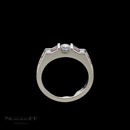 Diamond and Ruby Gents Ring