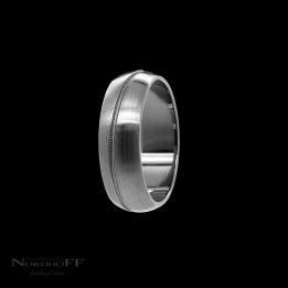 Zirconium with Oblique Millgrain Detail